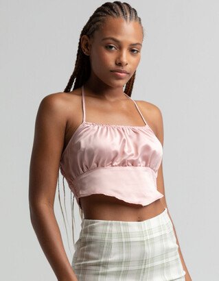 WEST OF MELROSE Womens Hankerchief Satin Cami