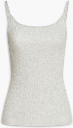 Mélange cotton-jersey camisole