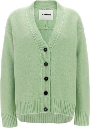 V-Neck Knitted Cardigan-AJ