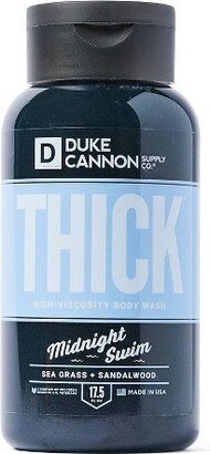 Duke Cannon Supply Co. Duke Cannon THICK High-Viscosity Body Wash - Midnight Swim - Body Wash for Men- Sandalwood Scent - 17.5 fl. oz