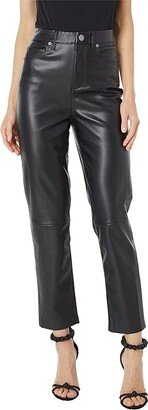 Need You Tonight - Leather Five-Pocket High-Rise Pants (Need You Tonight) Women's Casual Pants