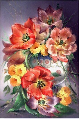 Tania Fedorova White Floral Vase Canvas Art - 15.5 x 21