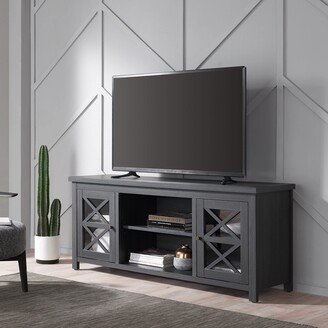 Henn&Hart Colton Rectangular TV Stand for TV's up to 65 in Charcoal Gray