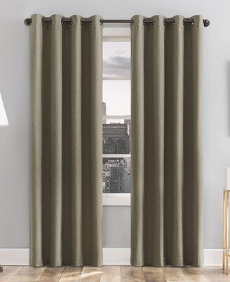 Tyrell Tonal Texture Blackout Grommet Curtain Panel, 63 x 50