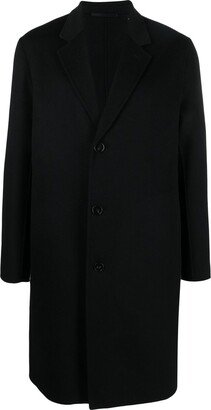 Sing-Breasted Wool-Cashmere Blend Coat