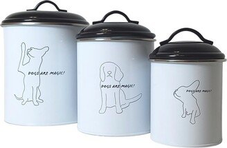 American Pet Supplies Pet Food & Treat Storage Canisters Set of 3