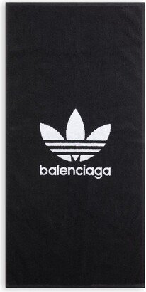 X Adidas Logo-Print Beach Towel-AA