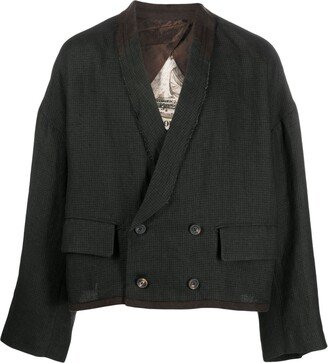 Double-Breasted Shawl-Lapels Jacket