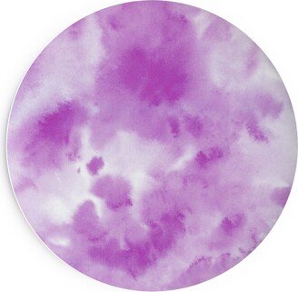 Salad Plates: Watercolor Texture - Purple Salad Plate, Purple