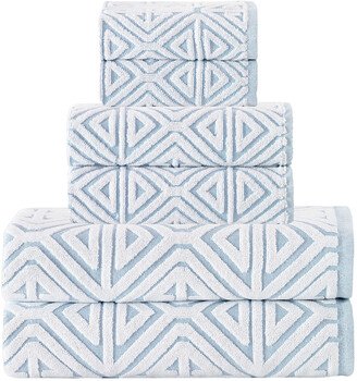 Glamour 6Pc Turkish Cotton Towel Set-AB