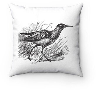 Pectoral Sandpiper Pillow - Throw Custom Cover Gift Idea Room Decor