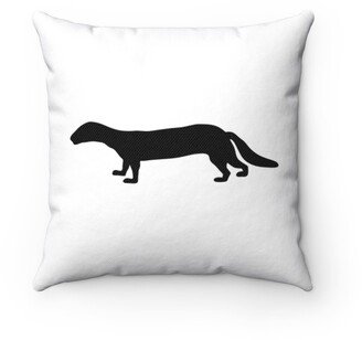 Polecat Silhouette Pillow - Throw Custom Cover Gift Idea Room Decor