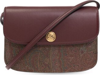 Patterned Shoulder Bag - Burgundy