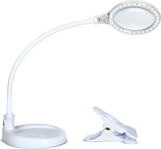 Brightech Lightview Flex Led 2-in-1 Magnifier Desk Lamp - (1.75x) 3 Diopter