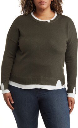 Double Layer Pullover Sweater