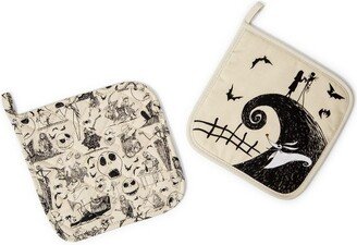 Ukonic Disney The Nightmare Before Christmas Kitchen Pot Holder | Set of 2