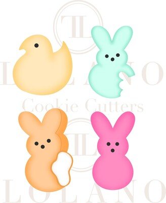 Marshmallow Peep Bunnies & Chic Cookie Cutters