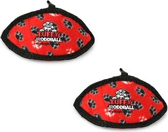 Tuffy Jr Odd Ball Red Paw, 2-Pack Dog Toys