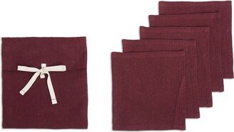 Set Of Five Cocktail Napkins-AC