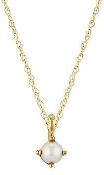 Cultured Freshwater Pearl Pendant Necklace in 14K Yellow Gold, 18 - 100% Exclusive