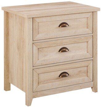 25 3 Drawer Cup Handle Framed Nightstand