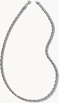 Beck Rope Chain Necklace in Oxidized Sterling Silver