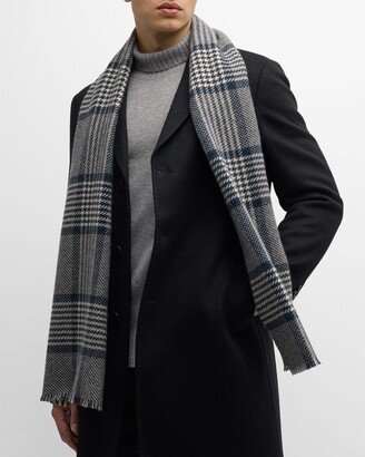 Alonpi Unisex Cashmere Check Scarf