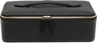 Panama leather jewellery travel case