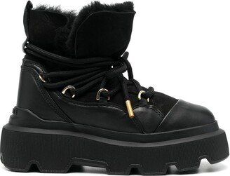 Lace-Up Leather Boots-AJ