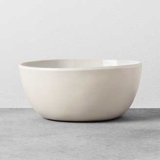 101oz Matte Stoneware Serving Bowl Cream