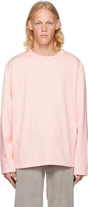 Pink Oversized Long Sleeve T-Shirt