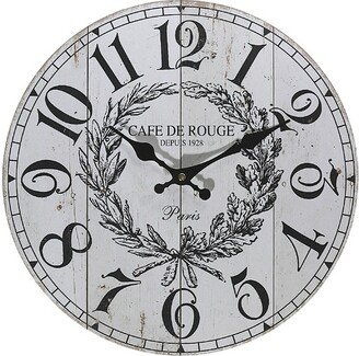 IH Casa Decor Round Mdf 13.5 Wall Clock