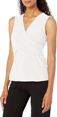 Women's ITY SL Faux WRAP Front TOP