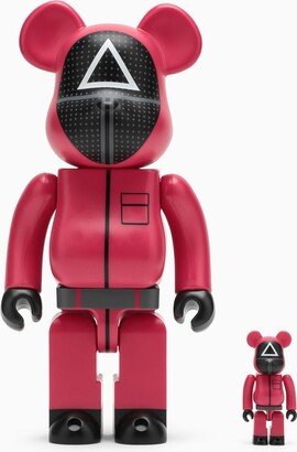 Bearbrick 100%+400% Squid Game Guard Triangle