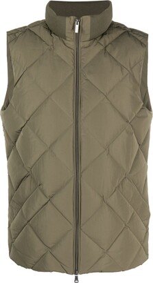 Boggi Milano Diamond-Quilted Down Gilet