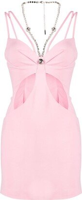 Butterfly cut-out mini dress