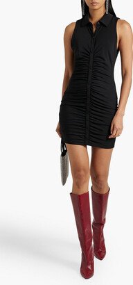 Marsha ruched jersey mini dress