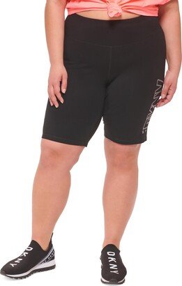 DKNY Sport Plus Womens High-Rise Workout Bike Short