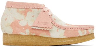 Pink Floral Wallabee Derbys