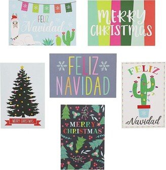 Paper Junkie 48 Pack Merry Christmas Greeting Cards with Envelopes, Feliz Navidad (4 x 6 in)