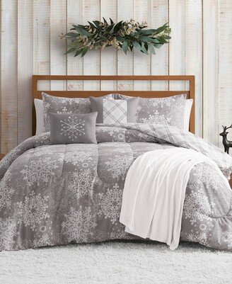 Artic Snow Reversible 6-Pc. Comforter Set, King