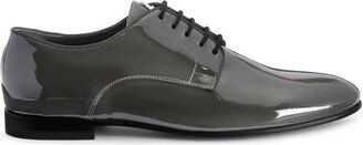 Patent-Leather Lace-Up Loafers