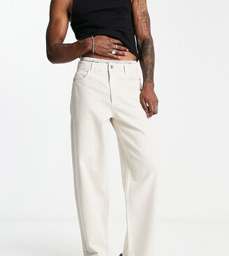 x014 90s baggy jeans in ecru