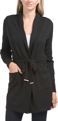 TJMAXX Belted Shawl Collar Cardigan