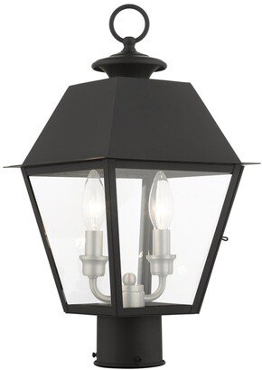 Livex Mansfield 2 Lights Outdoor Post Top Lantern