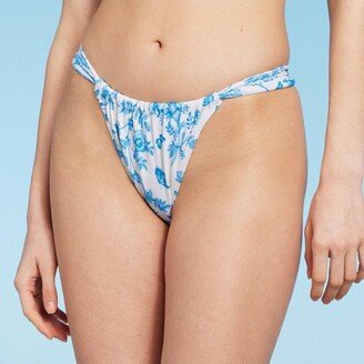 Women's Tunneled Adjustable Coverage Bikini Bottom Cream