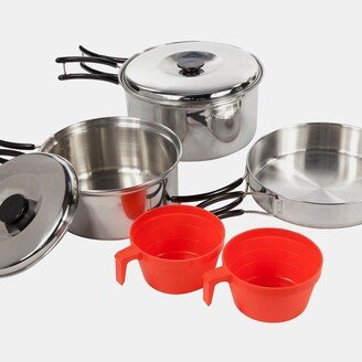 Compact Steel Camping Cooking Set