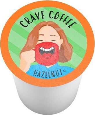 Crave Beverages Hazelnut Flavored Coffee Pods,for Keurig Brewers, 100 Count