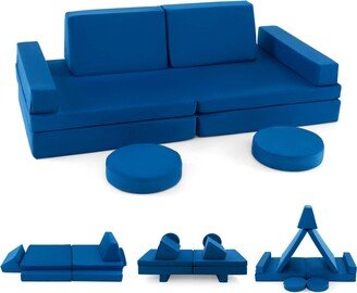 10 PCS Kids Play Sofa Set Modular Convertible Foam Folding - See Details