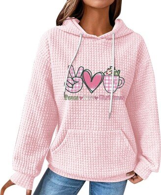 SHAOBGE Special Deals Pet Pouch Hoodie Women Plus Size Zip Up Sweaters Women Casual Sweatshirts Ugly Christmas Shirt Black Vs Pink Hoodie Hoodies Fleece Lined